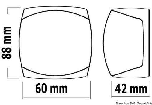 Fanale di via Sphera II bicolore corpo ABS bianco